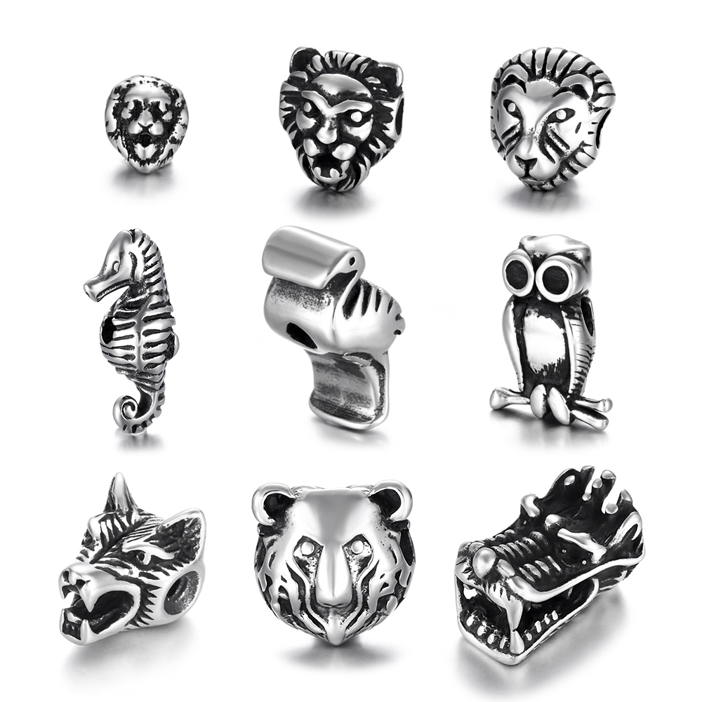 Wolf Jewelry & Watches Tampa - Stainless Steel Animal Wolf Viking Warrior