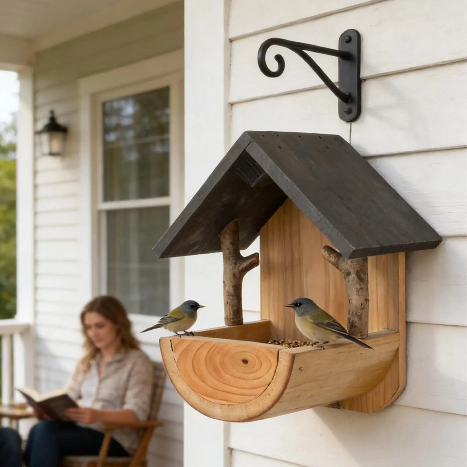 Wall Mount Wooden bird feeder  - Watches & Jewelry Repair Center Photos recension och pris