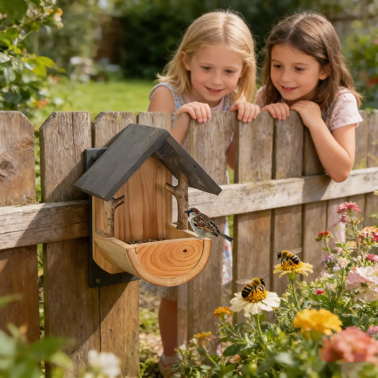 Wall Mount Wooden bird feeder  - Watches & Jewelry Repair Center Photos recension och pris