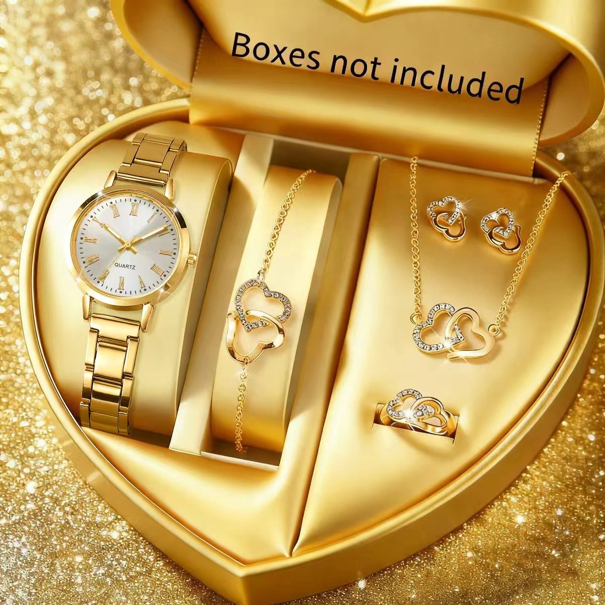 6PCS Fashion Women's Quartz Wa - Jewelry Box Watches Bracelets recension och pris
