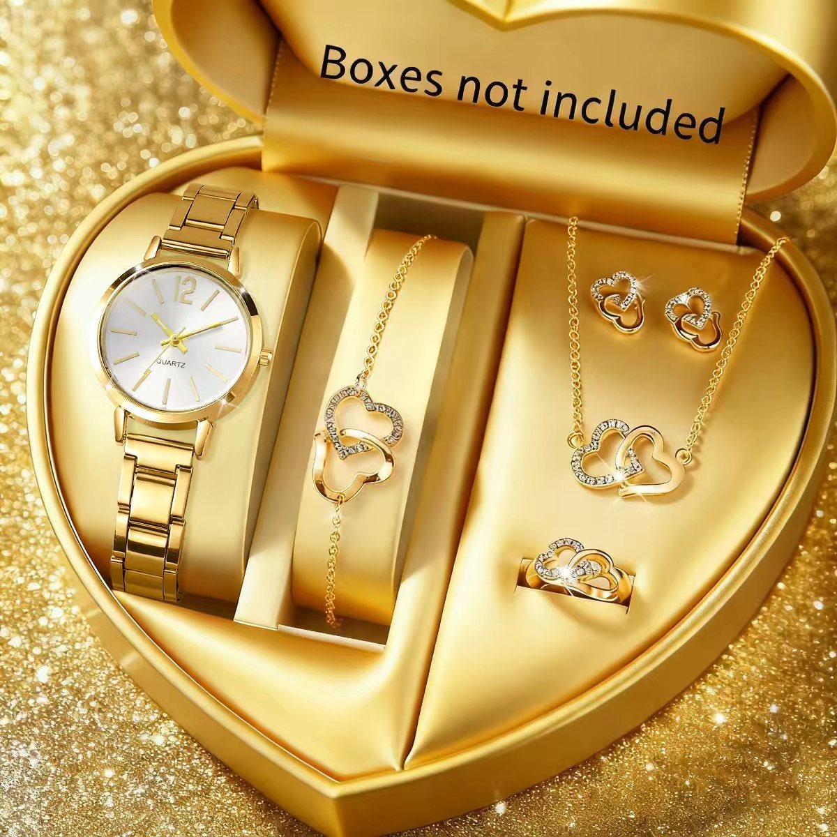 6PCS Fashion Women's Quartz Wa - Jewelry Box Watches Bracelets recension och pris