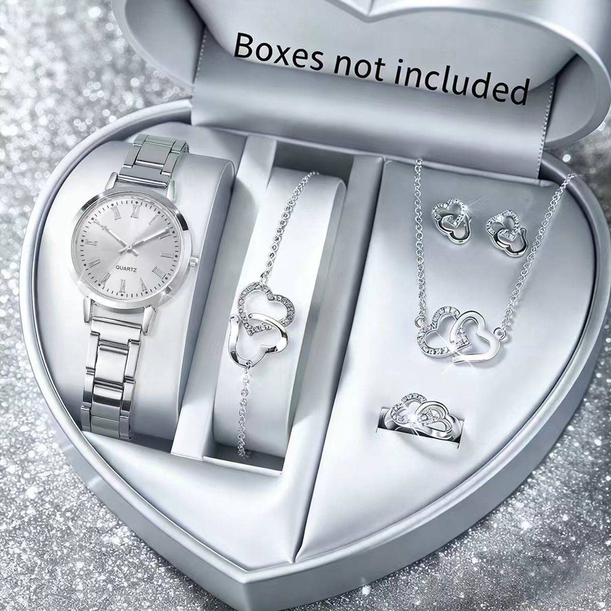 6PCS Fashion Women's Quartz Wa - Jewelry Box Watches Bracelets recension och pris