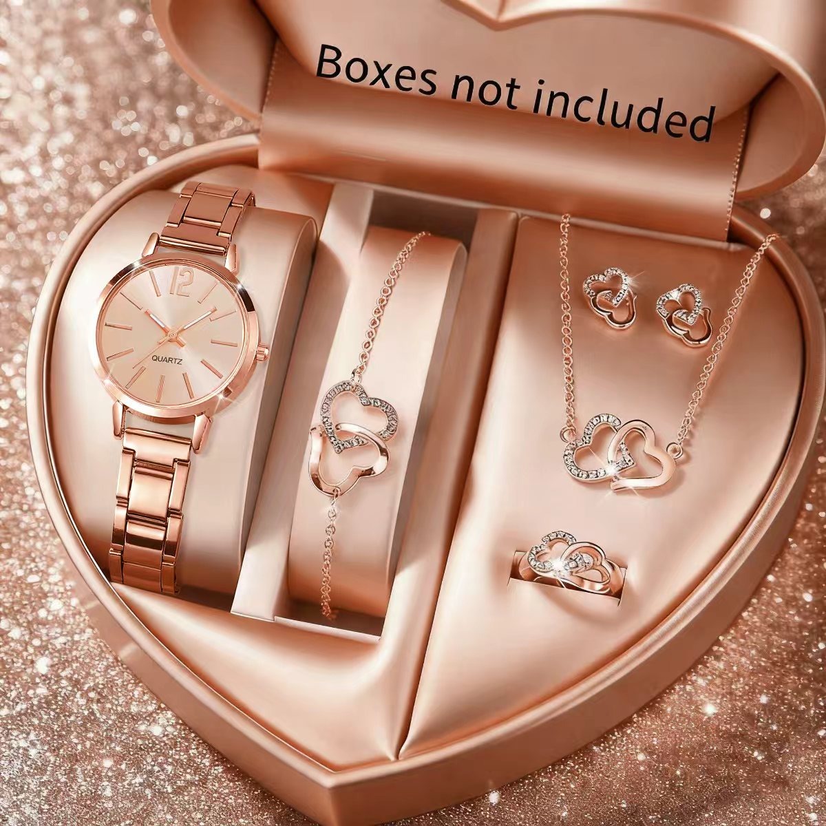 6PCS Fashion Women's Quartz Wa - Jewelry Box Watches Bracelets recension och pris