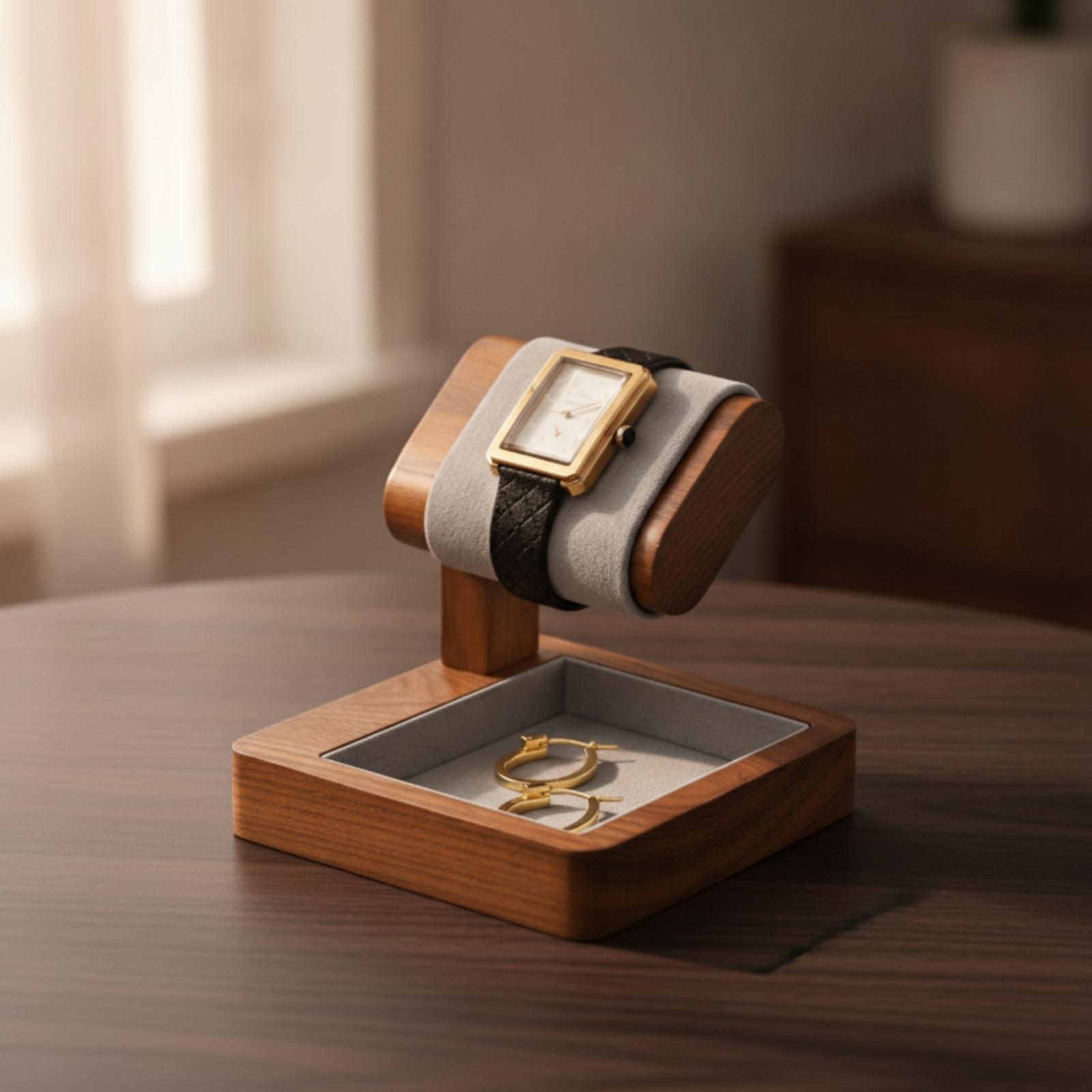 Solid Wood Watch Holder Organi - Jewelry And Watches Stores recension och pris