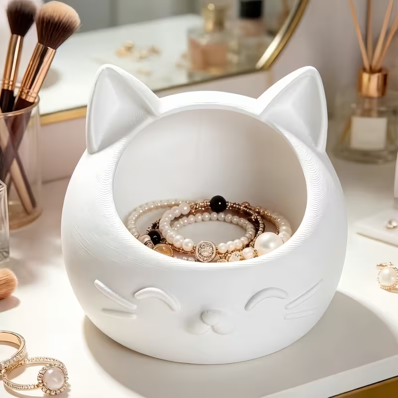 Mini Cartoon Cat-Shaped Storag - Jewels On Watches recension och pris