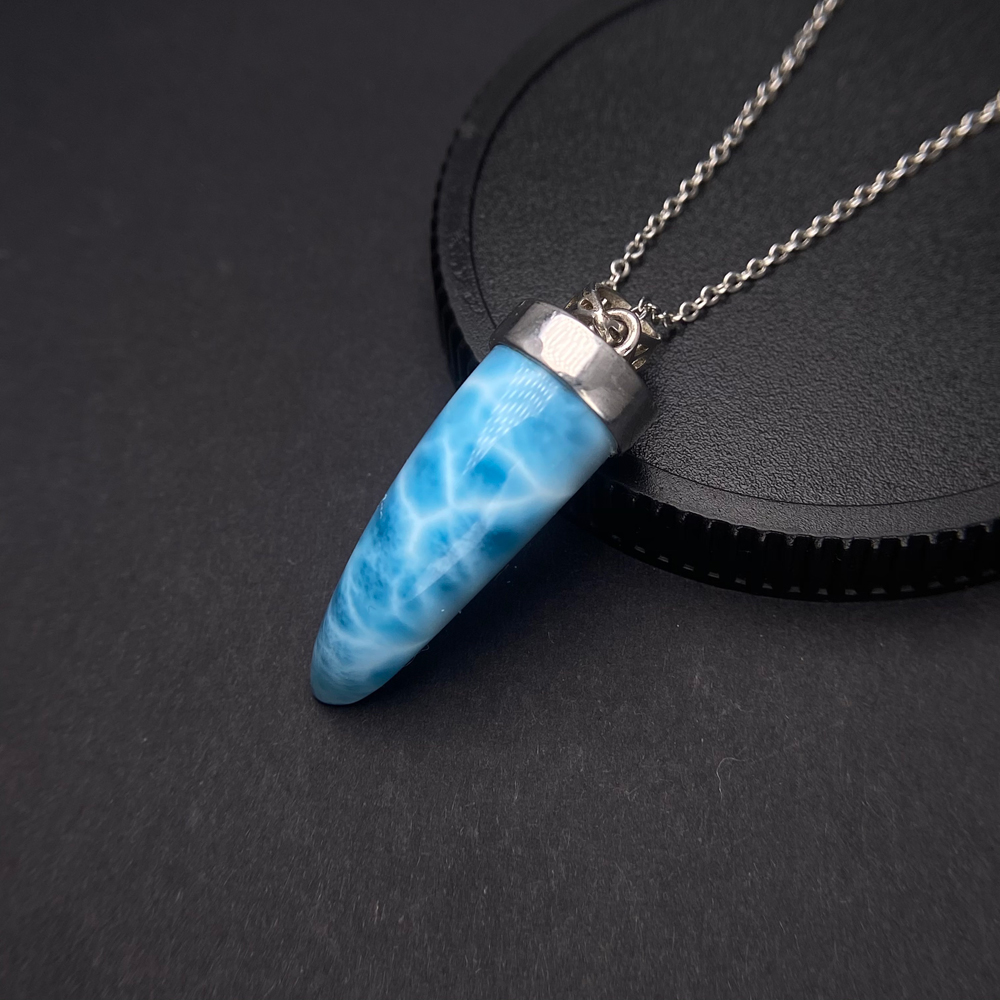 Trendy Natural Blue Larimar Pe - Wolf Jewelry & Watches Tampa recension och pris
