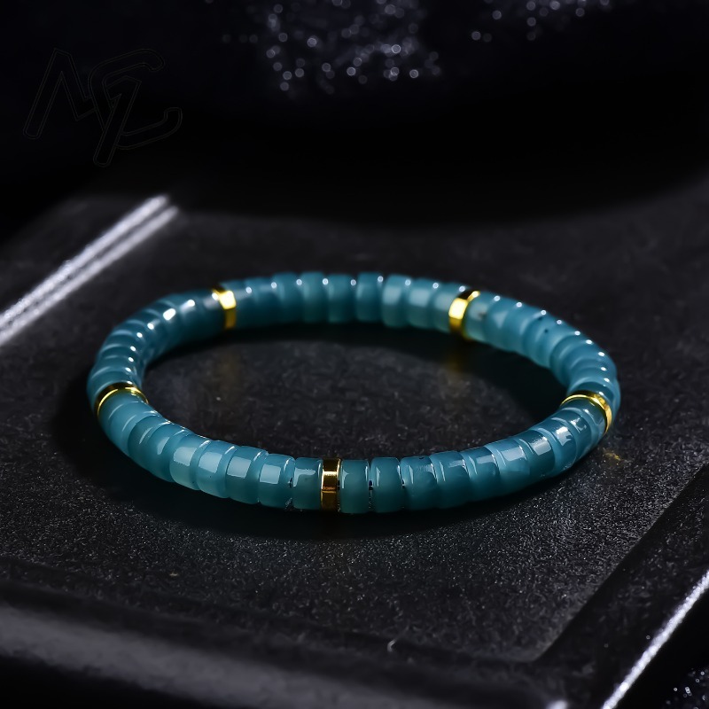 Natural Jadeite Blue Water Aba - Charm Bracelet Beads recension och pris
