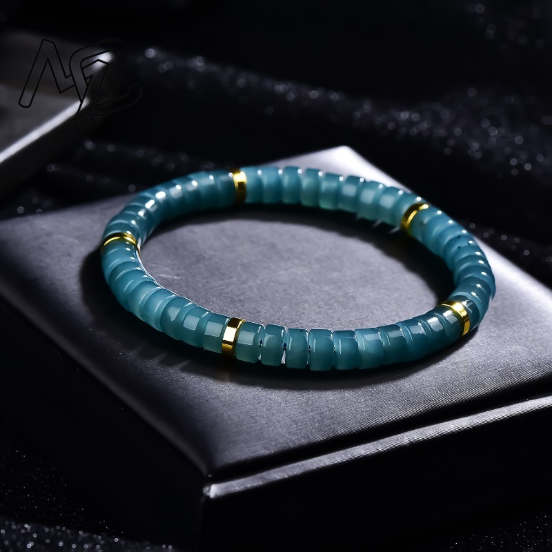 Natural Jadeite Blue Water Aba - Charm Bracelet Beads recension och pris