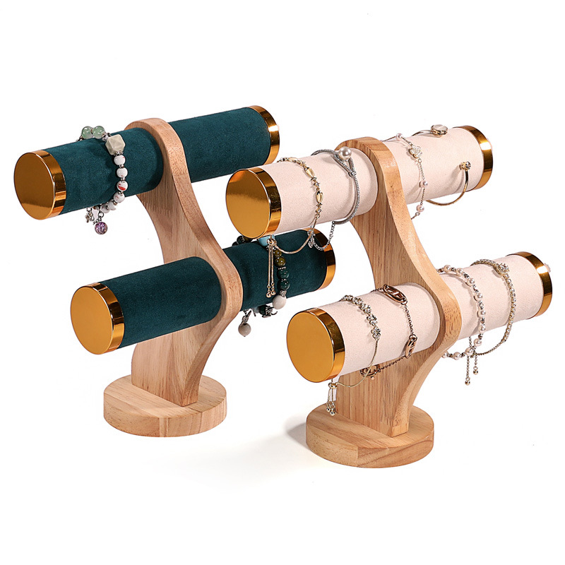 2-Tier Curved Wood Bracelet Ho - Jewelry And Watches Stores recension och pris