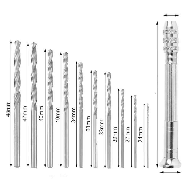 0.8-3.0mm Mini Hand Drill Wood - Watches & Jewelry Repair Center Photos recension och pris