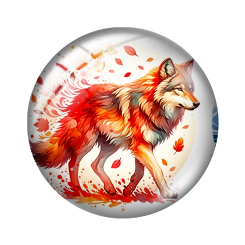 Watercolor Wolf  12/18/20/25mm - Wolf Jewelry & Watches Tampa recension och pris