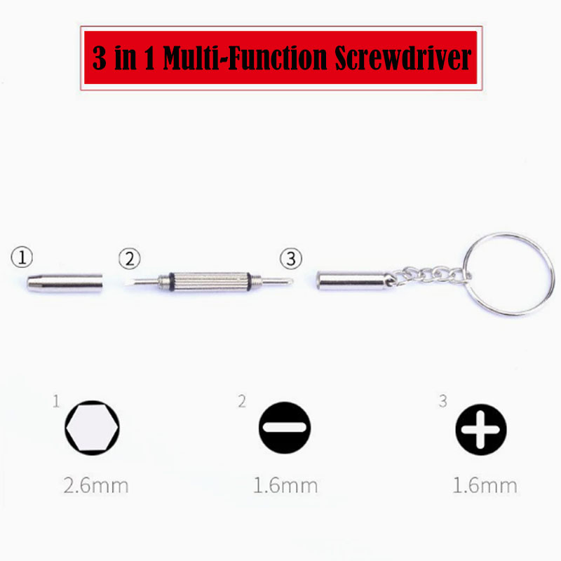 3 In 1 Glasses Screwdriver Eye - Watch Repair Tool Kit recension och pris