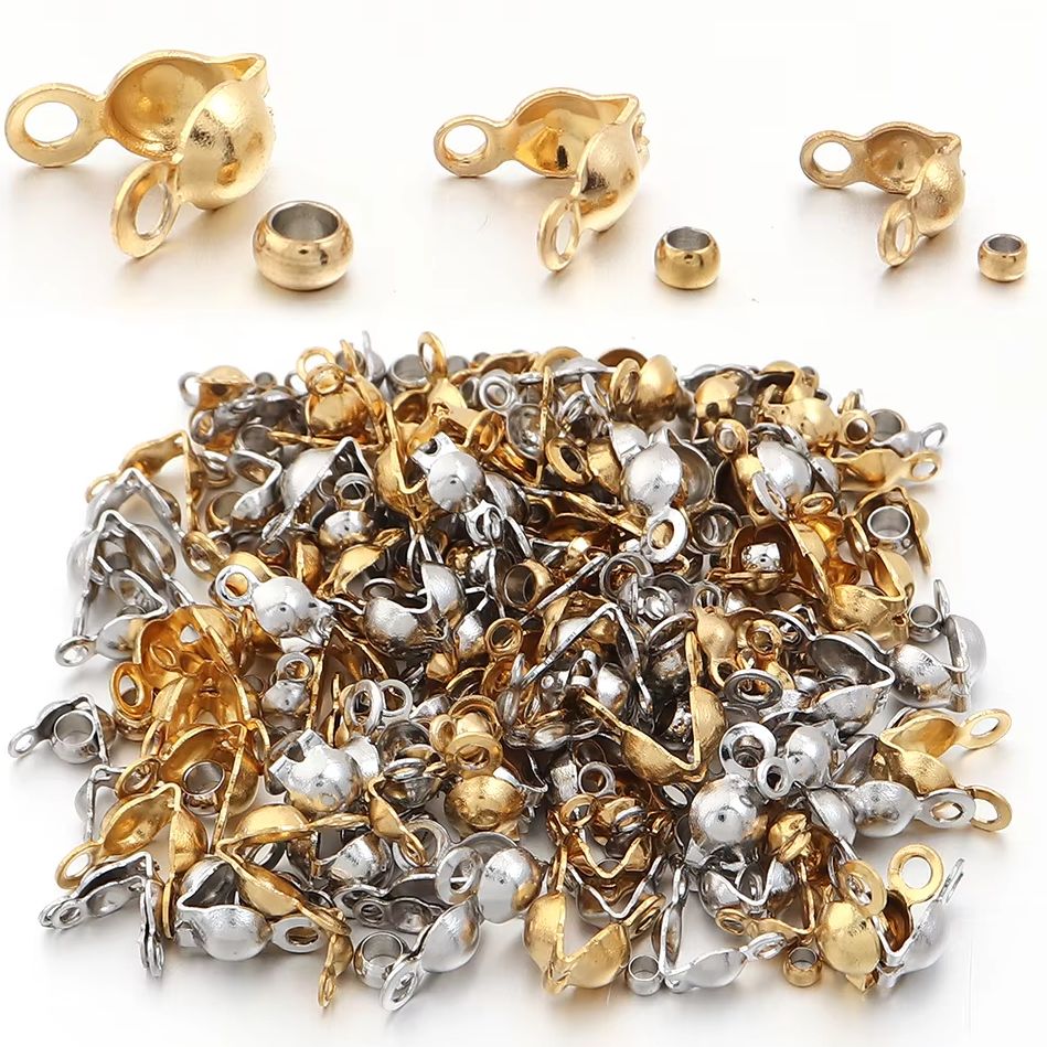 40-200pcs Stainless Steel Conn - Charm Bracelet Beads recension och pris