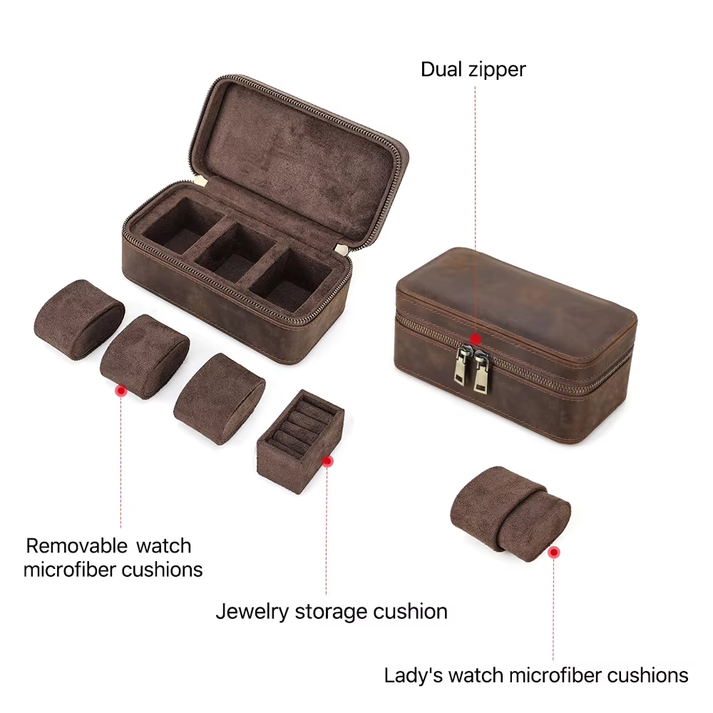 10/8/3/2 Grids Luxury Genuine  - Jewelry Box Organizer Watches recension och pris