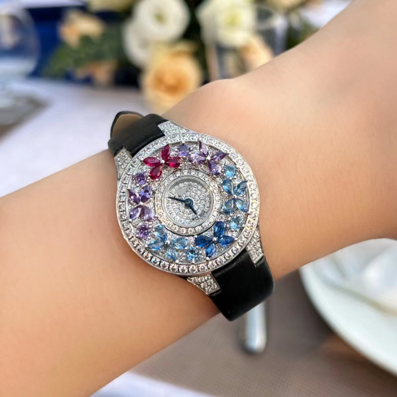 Luxury Colorful Women's Watch  - Jewels In Quartz Watches recension och pris